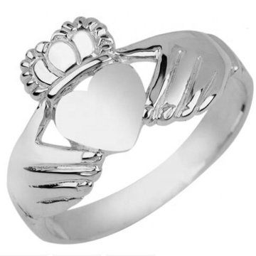 Irish Claddagh Ring: Yiwu Aceon Stainless Steel Heart Crown Blank Give My Heart To You