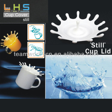 Splash rubber cup lids
