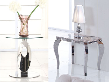 Modern Stainless Steel End Table - Nest (JJ8140)