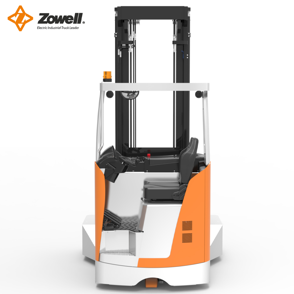 Multi-directional Reach Forklift with Fork Positioner