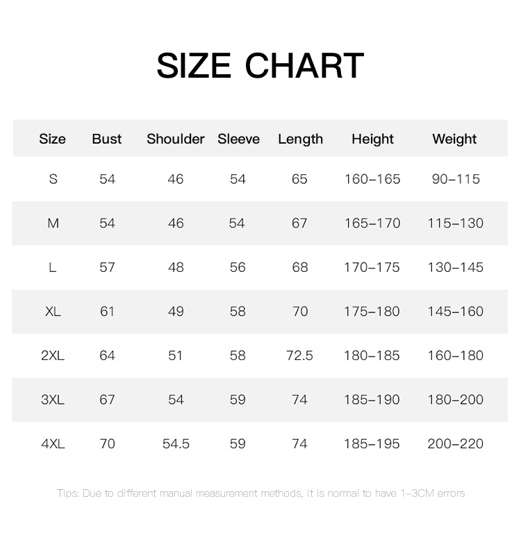 Size Of Swearshirts