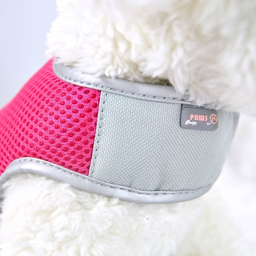 Roze XS Airflow Mesh-harnas met klittenband