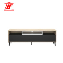 Modern Wooden Stainless Steel TV Stand Cabinet