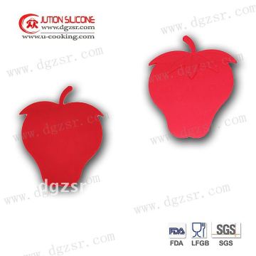 fruit shaped silicone cup mat