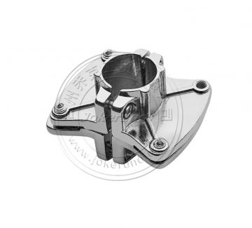 double shelf holder with chrome tube