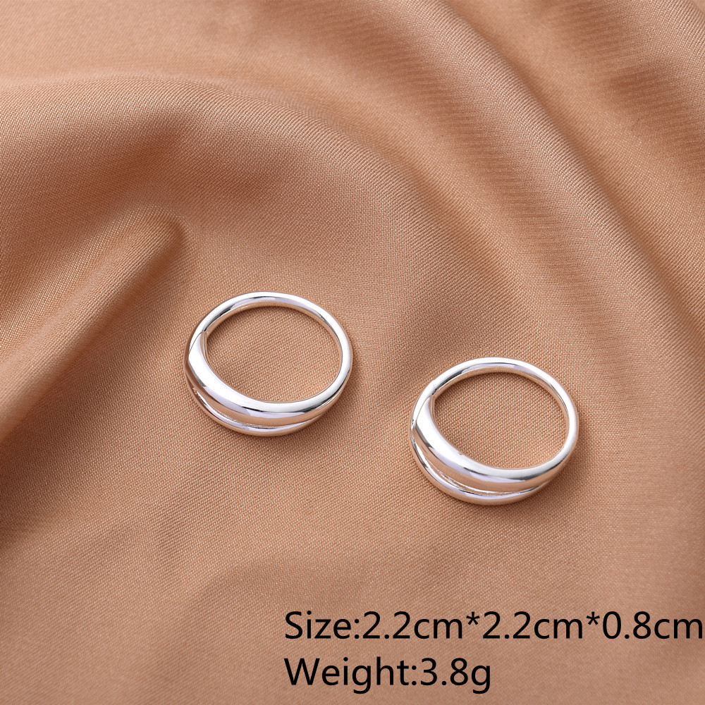 High quality adjustable silver plating opening rings personality initial rings for women minimalist jewelry wholesale