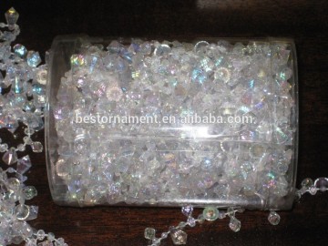 ACRYLIC CRYSTAL BEAD IRIDESCENT DIAMOND GARLAND