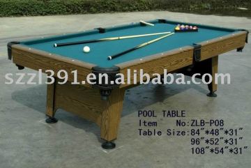 Entertainment billiard table with MDF