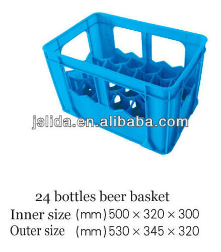 Plastic beer bottle crate