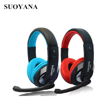 Telephone style headset school study headphone high quality single side headphone with mic