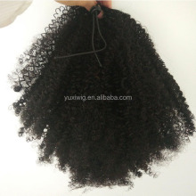 Unprocessed Brazilian Human Hair Kinky Curly Ponytail