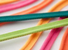 Colorful Cord Polyester Piping Tape For Garment