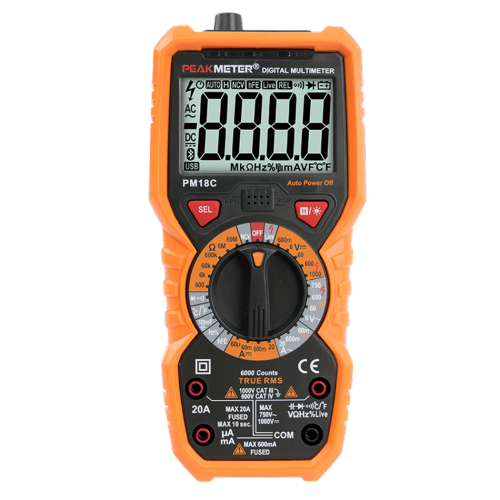 Tension Courant Ohm Capacité Température Multimètre numérique