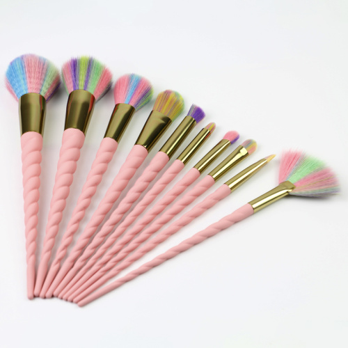 Professional Colorful Custom Logo personalized makeup brush sets 12pcs Wool Hair Make up Brush