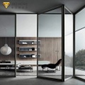 Aluminum alloy fame glass interior folding doors
