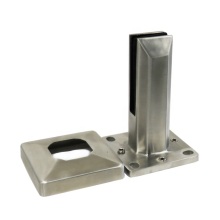 Heavy duty stainless steel glass socket railing support