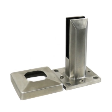 Heavy duty stainless steel glass socket railing support