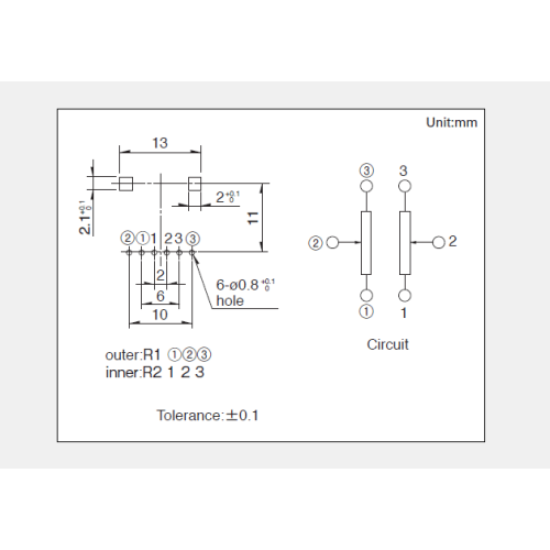 Potencjometr obrotowy serii RK12L