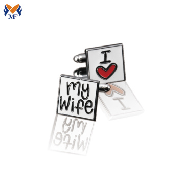 Set hadiah cufflink logam asas berkualiti tinggi