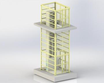 Hydraulic elevating machine equipment