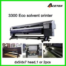 Imprenta solvente de cabeza DX7 3.2m de ancho formato eco, 1440 dpi