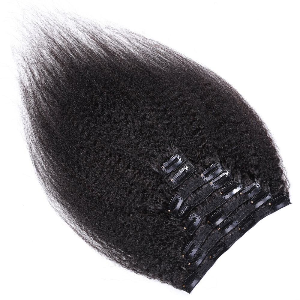 SPARK 100% Russian Human Remy Hair Clip ins Wholesale Invisible Seamless Clip in Hair Extension Human Hair