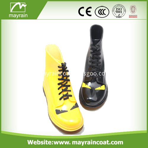 Yellow PVC Rain Boots