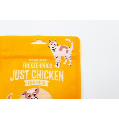 Sacca per alimenti per animali domestici personalizzati sacca gialla