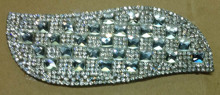 Leaves Rhinestone Motif, Hot Fix Rhinestone Applique