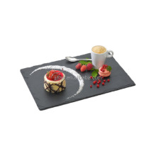 Set of 6 Mini Slate Cheese Boards with Soapstone Chalks for Restaurant Dinner Parties and Entertaining