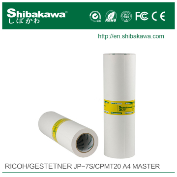 Gestetner master CPMT20/JP-7S master roll A4 & Ricoh/Gestetner duplicator master
