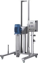 Laboratory mobile pneumatic lift homogenizer