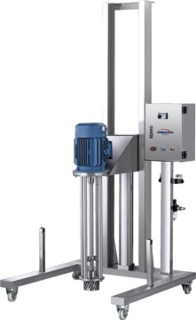 Laboratory mobile pneumatic lift homogenizer