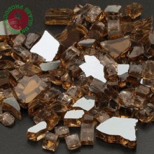 Reflective fire glass