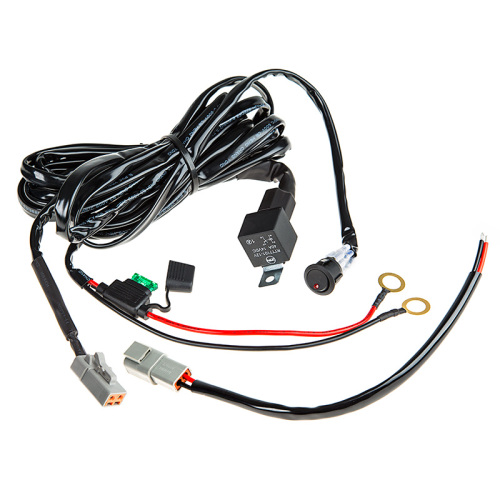 LED Light Wire Harness with Switch and Relay