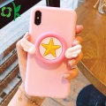 Silikon Telefonfall Pink Star Game Phone Case