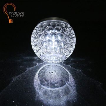 China best factory supply solar crackle glass lights