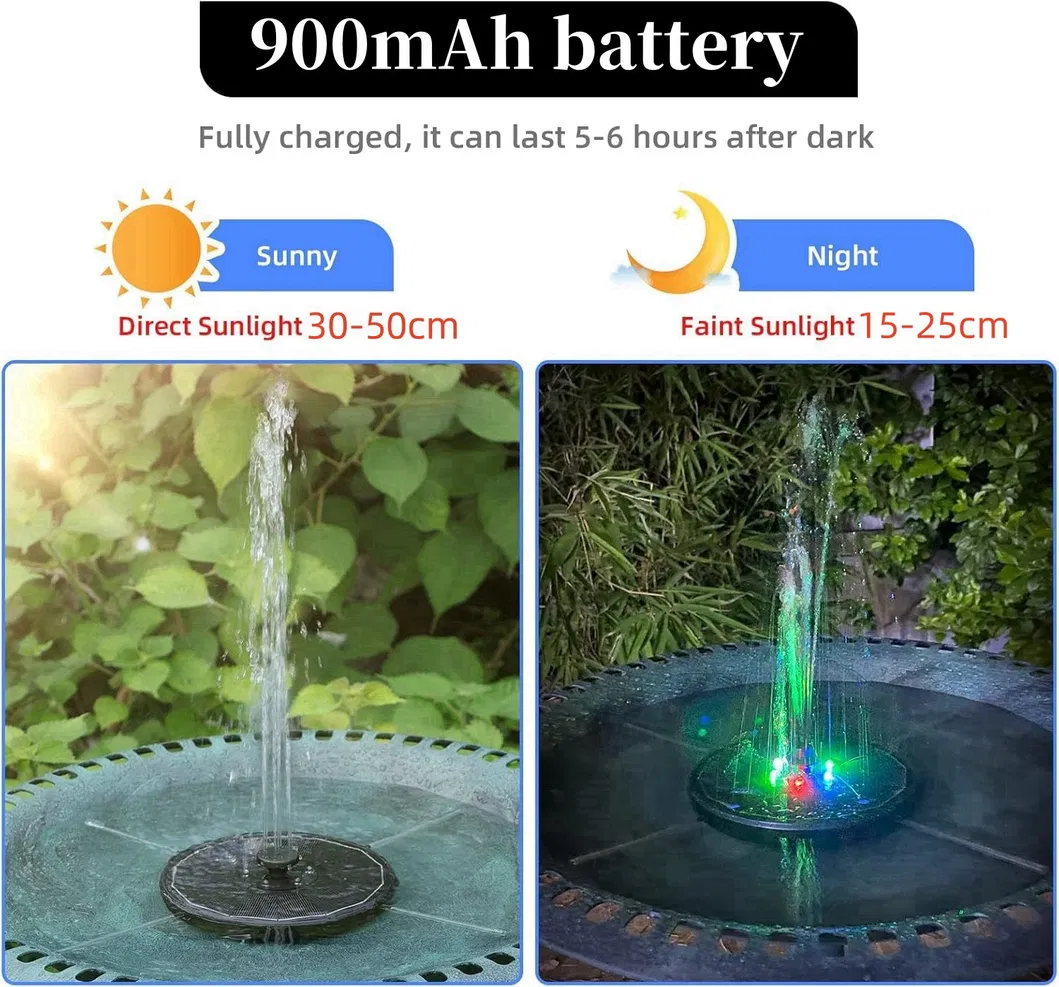 Eco-Friendly Solar-Powered Garden Fountain Pump for Tranquil Spaces