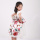 new design Jingling Bell printed high low dress baby girl dress