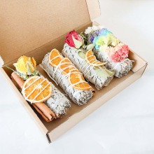 White Sage Bundles for Smudging and Spiritual Cleansing Kit