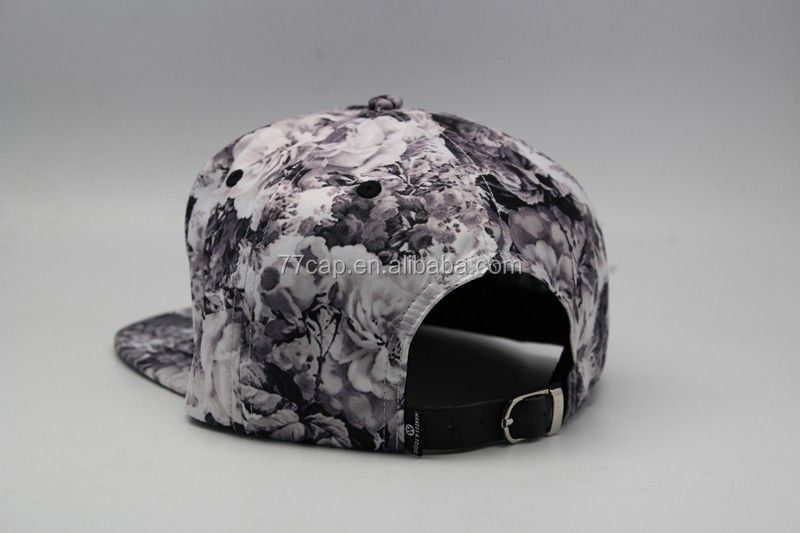 Hip Hop Style Cool Custom Sublimation Printed Flat Brim Bill Wholesale Hat and Cap