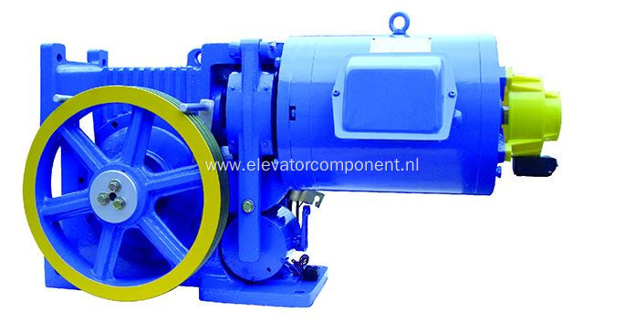 AC220V/60Hz Elevator VVVF Geared Traction Machine