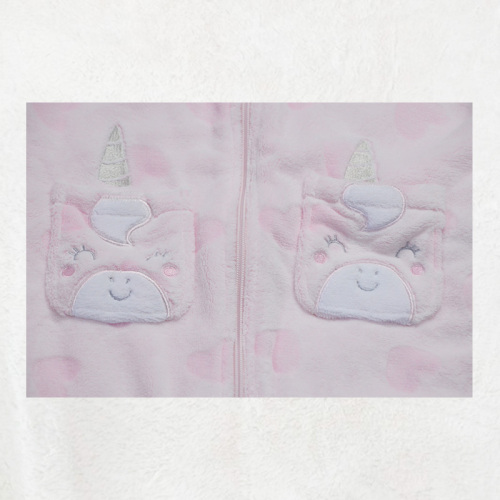 Pijama infantil todo en uno rosa