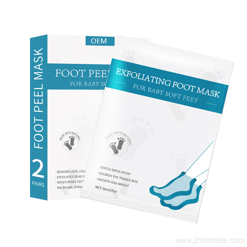 moisturising exfoliating foot peel mask