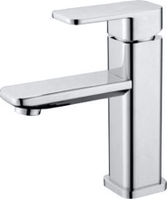Square Commercial Bathroom Basin Tap
