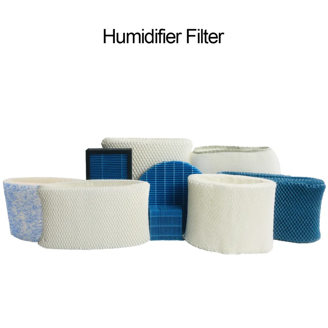 Custom Home Air Humidifier Cooling Pad Pleated Paper Filters Parts Replacement Bedroom H2O Air Purifier Humidifiers Wick Filter