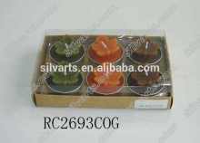 maple leaf tealight candle set