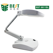 BEST-8611BL Folding magnifying glass with light