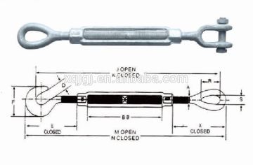 Jaw & Jaw Turnbuckle(U.S. type)