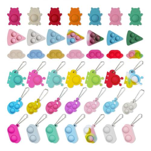 Pop Bubble Silicone Keychain Gelisah Mainan